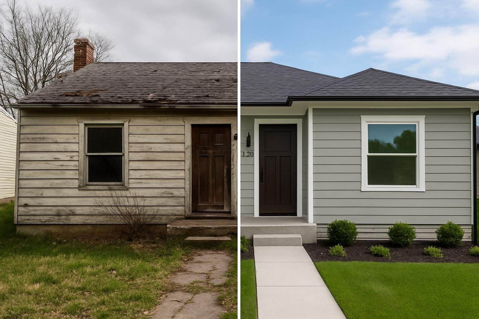 Before and After Home Renovation